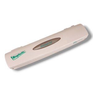 Wraptastic  Aluminum Foil Dispenser Cutter Holder White 14 Inch Kitchen Storage